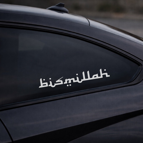 Bismillah sticker auto - bismillah,