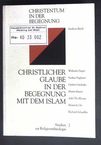 Christlicher glaube der - glaube, in